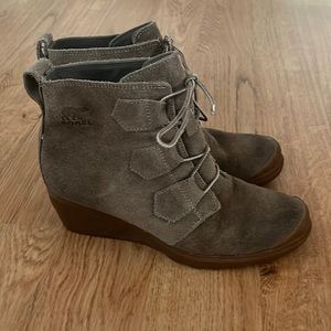 Women's Sorel Toronto Lace-Up Wedge Boots 7.5